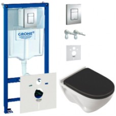 Унитаз подвесной с инсталляцией Sanita Luxe Attica SL ATCSLWH0110 + 38775001