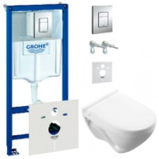 Унитаз подвесной с инсталляцией Sanita Luxe Attica SL DM ATCSLWH0104 + 38775001