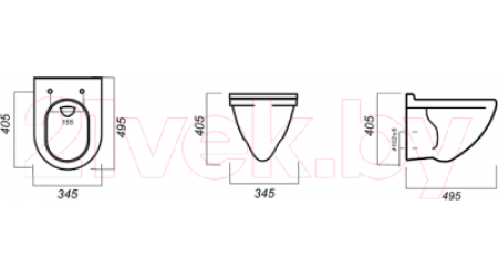 Унитаз подвесной с инсталляцией Sanita Luxe Attica SL DM ATCSLWH0104 + 525 040000 + S5 040045