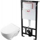 Унитаз подвесной с инсталляцией Sanita Luxe Attica SL DM ATCSLWH0104 + AM101/1120