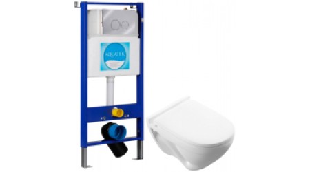 Унитаз подвесной с инсталляцией Sanita Luxe Attica SL DM ATCSLWH0104 + INS-0000004