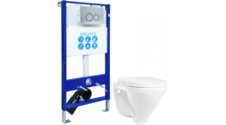 Унитаз подвесной с инсталляцией Sanita Luxe Attica SL DM ATCSLWH0104 + INS-0000006