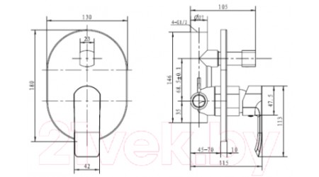 Смеситель Kaiser Aurora 67277 