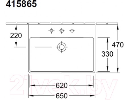 Умывальник Villeroy & Boch Avento 4158-65-01