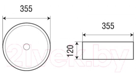 Умывальник Azario AZ-3134-ST
