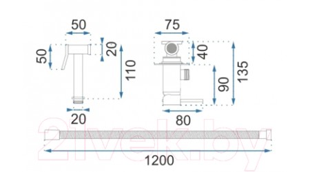 Смеситель REA B0255 (белый матовый) 