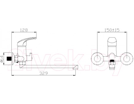 Смеситель Эверест B22-029M 
