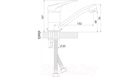 Смеситель Rossinka Silvermix B35-22 