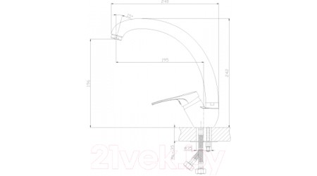 Смеситель Rossinka Silvermix B35-25 