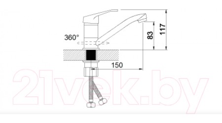 Смеситель Эверест B45-028B 