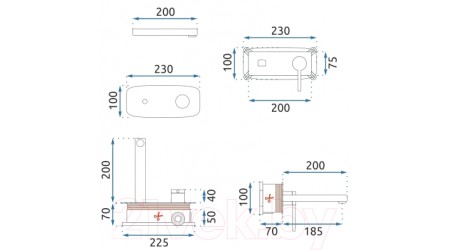 Смеситель REA B5124 (хром глянцевый) 