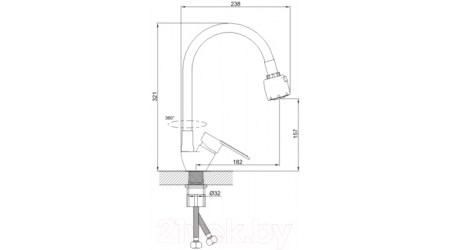 Смеситель Эверест B58-274C 