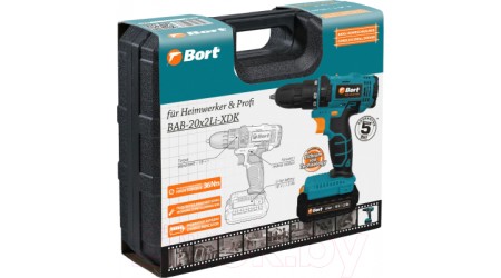 Аккумуляторная дрель-шуруповерт Bort BAB-20x2Li-XDK (93413496)