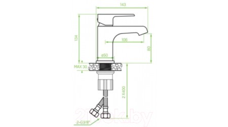 Смеситель Laveo BAH622D 