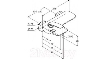 Смеситель Kludi Balance 524450575 