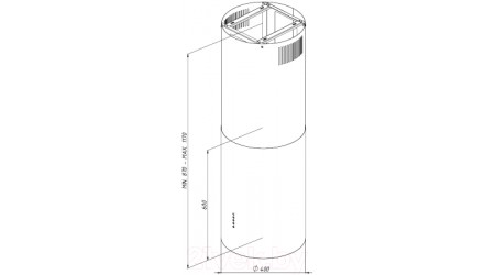 Вытяжка коробчатая Akpo Balmera Eco WK-4  (белый)