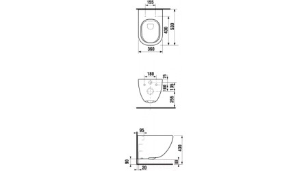 Унитаз подвесной Laufen Basal Combipack 866E100000001