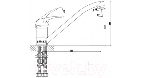 Смеситель Gross Aqua Base 3210257С- G0110 