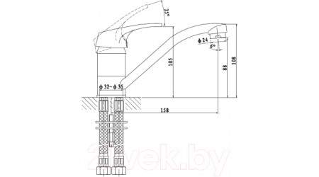 Смеситель Gross Aqua Base 3210258C-G0109 