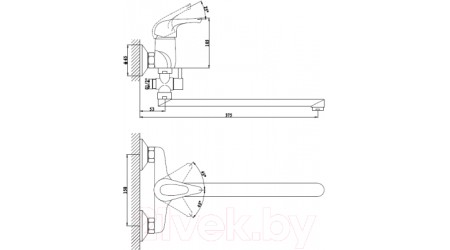 Смеситель Gross Aqua Base 7237258C-35L(F) 
