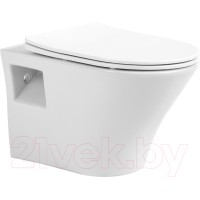Унитаз подвесной Aquanika Basic AQB101-00 (с сиденьем)