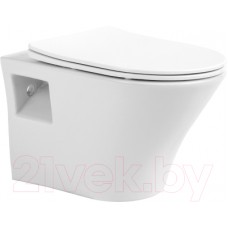 Унитаз подвесной Aquanika Basic AQB101-00 (с сиденьем)