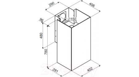 Вытяжка коробчатая Maunfeld Bath Plus 402 (белый)