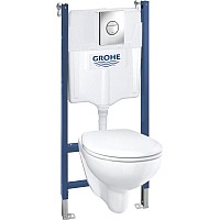 Унитаз подвесной с инсталляцией GROHE Bau 39415000