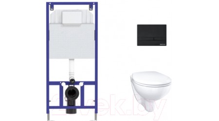 Унитаз подвесной с инсталляцией GROHE Bau Ceramic 39351000 МЛ + Novum 525 040000 + F5 040055