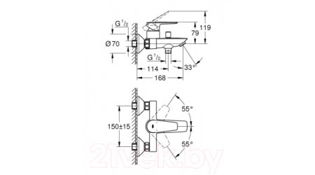 Смеситель GROHE BauEdge 23604001 