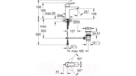 Смеситель GROHE BauEdge 23758000 