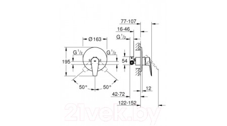 Смеситель GROHE Bauedge 29078001 