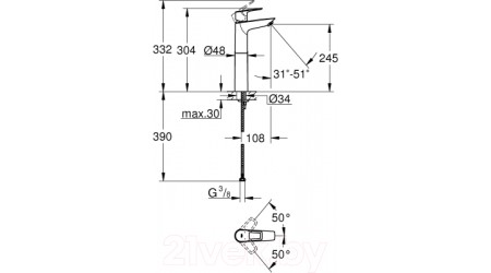 Смеситель GROHE BauLoop 23764001 