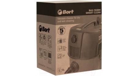 Профессиональный пылесос Bort BAX-1530M-Smart Clean