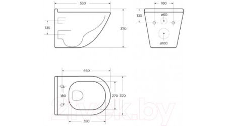 Унитаз подвесной BelBagno BB017CH-TOR/BB865SC