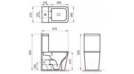 Унитаз подвесной BelBagno BB02093CPR