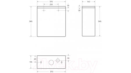 Сливной бачок BelBagno BB045/051T