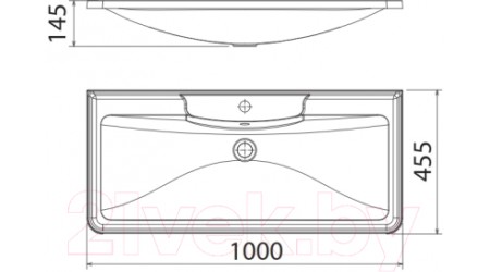 Умывальник BelBagno BB1000/455-LV-MR-ALR