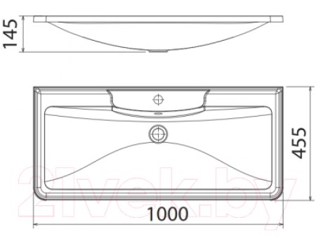 Умывальник BelBagno BB1000/455-LV-MR-ALR