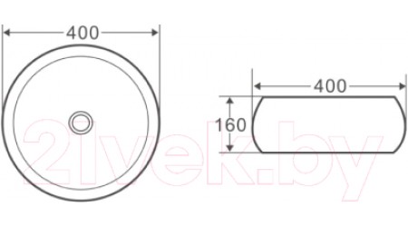 Умывальник BelBagno BB1065