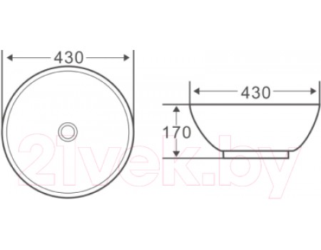 Умывальник BelBagno BB1077