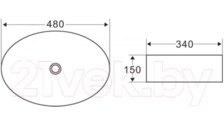 Умывальник BelBagno BB1085