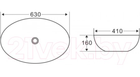 Умывальник BelBagno BB1104