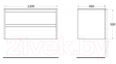 Умывальник BelBagno BB1200ETL