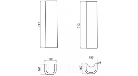 Умывальник BelBagno BB122L