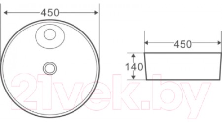 Умывальник BelBagno BB1306