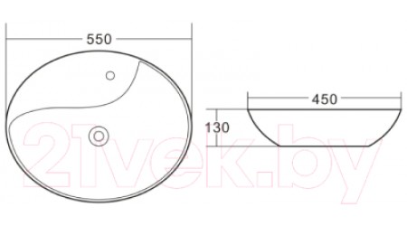Умывальник BelBagno BB1370