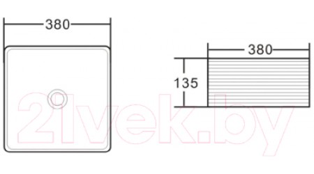 Умывальник BelBagno BB1407