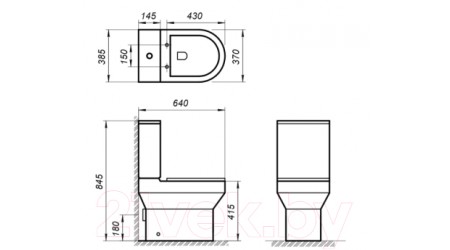 Сливной бачок BelBagno BB275T