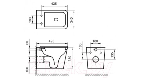 Унитаз подвесной BelBagno BB520CHR